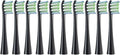 Replacement Brush HeadsCompatible for Oclean X PRO Elite/Flow/F1/One/X/All Series Sonic Electric Toothbrush Dupont Blue Green Soft Bristle(10 Black)