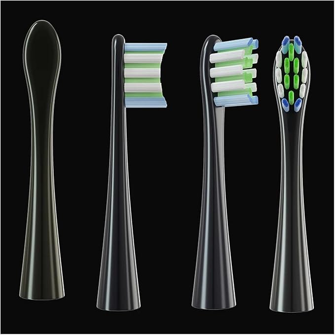 Compatible for 12 Pcs Replacement Brush Heads for X/X PRO/ Z1/ F1/ One/Air 2 /SE Toothbrush Soft Bristle Nozzles Refill(6White6Pink)