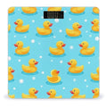 Women's Fashion Automatic Switch Digital Bathroom Weighing Scale Smart Scale Cute Funny Bubbles Blue Yellow Rubber Ducks
