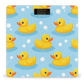 Women's Fashion Automatic Switch Digital Bathroom Weighing Scale Smart Scale Yellow Rubber Duck Print