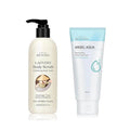 BEYOND Lacvert Body Scrub Peeling Gel (Original 10.1fl oz) - Body Wash &amp Shower Gel for Gentle Exfoliation &amp Angel Aqua (Cleansing Foam 10.1fl oz) - Vegan Formula Korean Skin Care. Gentle Hy