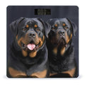 Digital Bathroom Scale for Body Weight Scale with Bright LCD Display High Accuracy Step-On Technology Auto On/Off Rottweiler Wallpaper Digital Scales 400 Lbs /180kg