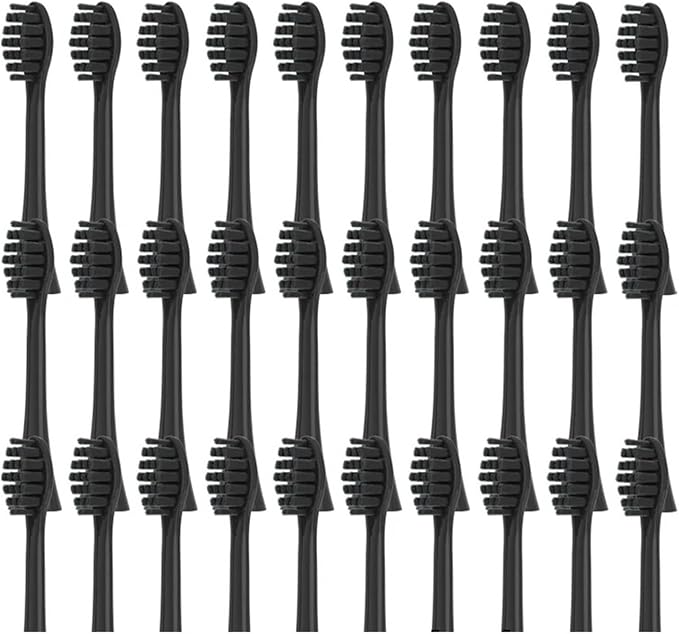 20/50/100 Pieces Toothbrush Heads Compatible for Apiyoo P7/Y8/SVP/Moon Electric Heads Vacuum Bristle Nozzle(100SolidBlack)