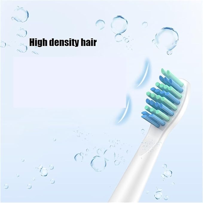 10 Pcs/Pack Replacement Brush HeadsCompatible for Electric Toothbrush Bristle Refill Efficient Tooth Cleaning(10pcs Black)