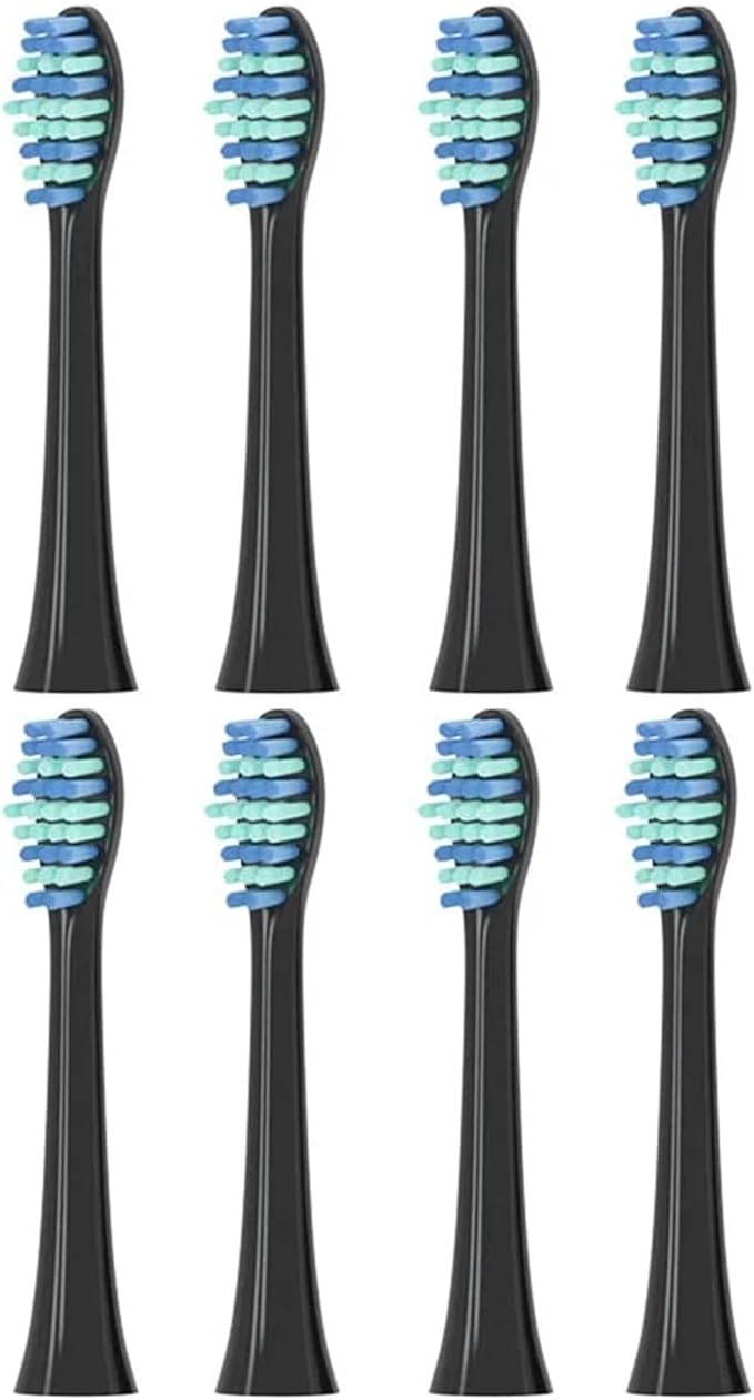 Compatible SNP1 Electric Toothbrush Replacement Brush Head SN-P1 Bright White(Black)