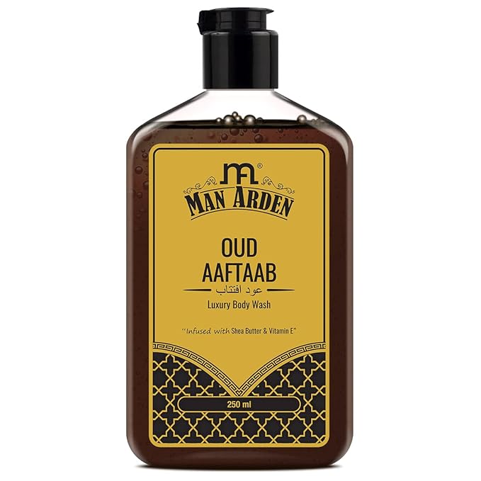 Man Arden Oud Aaftaab Luxury Body Wash Infused With Shea Butter &amp Vitamin E 250ml