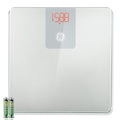 GE Digital Scale Body Weight Smart Bluetooth Bathroom Scales for Weight and BMI Accurate Body Weighing with App for People - 400lb Electronic Scale Silver Grey