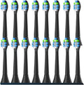 8-16Pack Replacement Toothbrush Heads Compatible with Philips Sonicare Electric Tooth Brush Refill(16pcs Black)