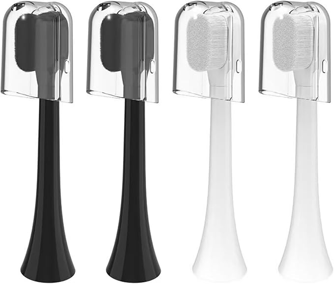 2/4PCS Ultra-fine Soft Toothbrush Brush Heads Compatible for Sonic HX3/HX6/HX9(4PCS White)