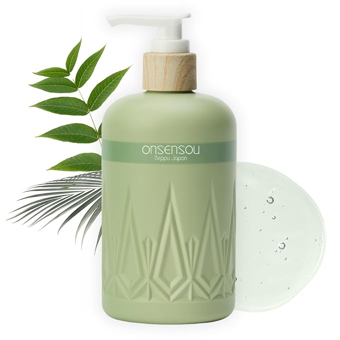Moisturizing Body Wash for Sensitive Skin Women &amp Men Full Body Wash with Hot Spring Yeast Ocean Nutrients &amp Kaolin from Japan Daily Use 10.1 Fl Oz