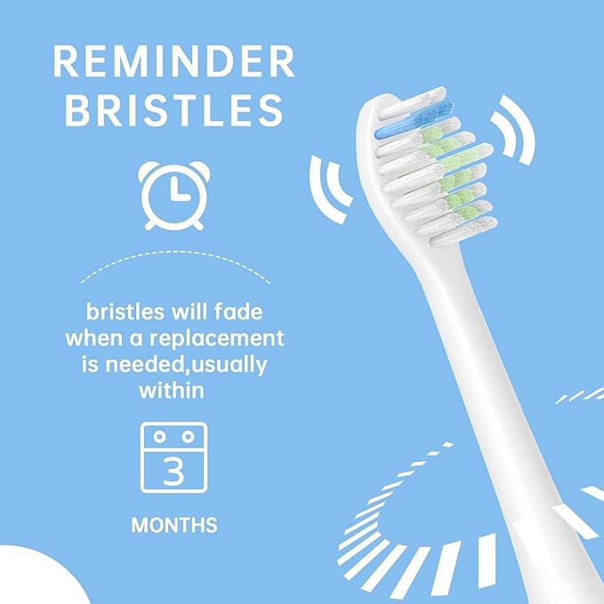 HX6064 Electric Toothbrush Heads for H-X6950/H-X6780/H-X6930/H-X3110/H-X9350 Soft Bristle Replacement Brush(12pcs)
