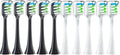 Replacement Brush Heads Compatible for X3 X5 V1 X3U 5-10pcs Bristle Electric Toothbrush Sealed Packed(5white 5black)