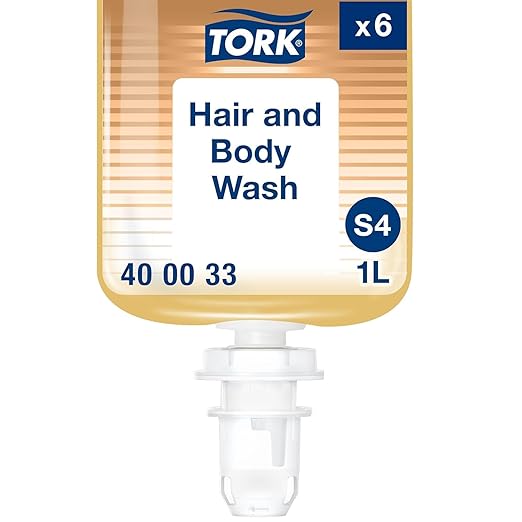 Tork Hair and Body Wash S4 Clean Scent 6 x 1L 400033 (formerly 400013)