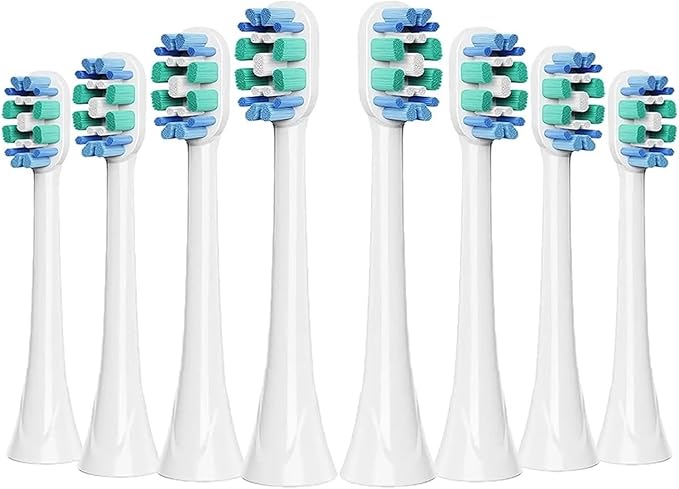 4/8/12/16PCS Replacement Toothbrush Heads ForCompatible for Phili Sonic Care C3 Premium Plaque Control 9044/65 G3 Gum 9054/65(8pcs)