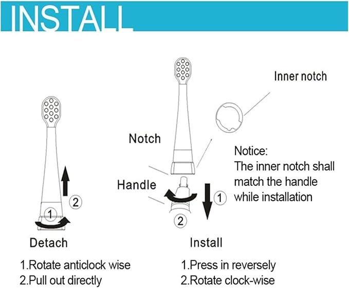 Toothbrush Replacement HeadsCompatible for 977 513 8 Packs for Compatible with Electric Toothbrushes