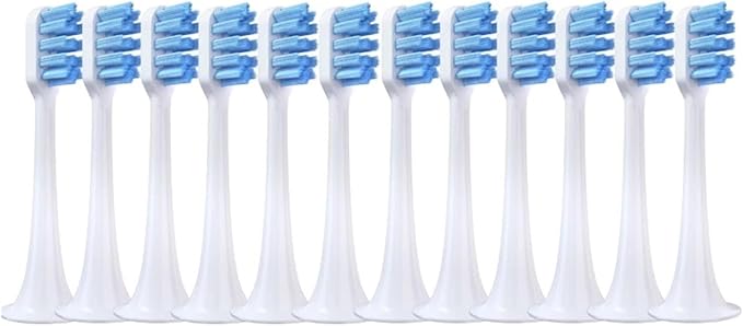 12PCS for T300/T500/T700 Replacement Brush Heads Electric Tooth(12BlueJ)