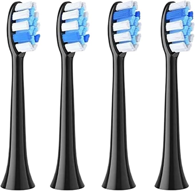 P11 T9 P80 Electric Toothbrush Heads Compatible with Toothbrush4/8/16pcs(4BLACK)