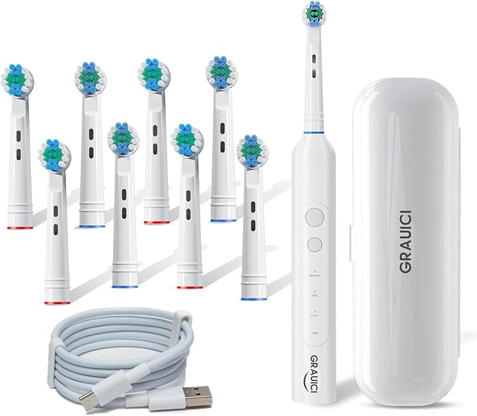 Sonic Electric Toothbrush for Adults and Kids5 Modes &amp 3 Intensities for Sensitive Teeth &amp Braces