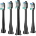 12pcs Electric Toothbrush Replacement Heads Cleaning Brush Compatible for AquaSonic Black Series(Black)