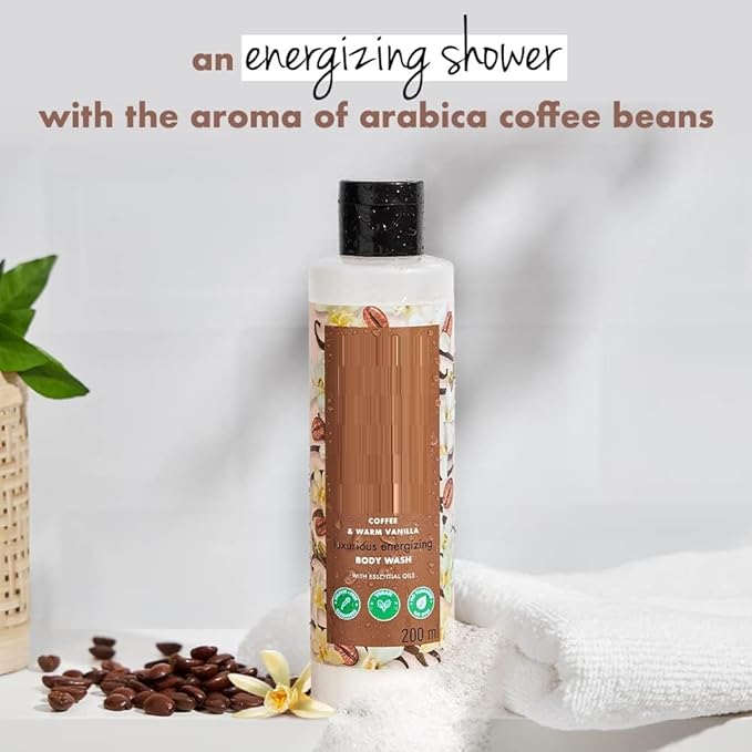 RG Moisturisng Body Wash 200ml|| with Coffee &amp Warm Vanilla|| Sulfate Free|| Paraben Free- Liquid Shower Gel