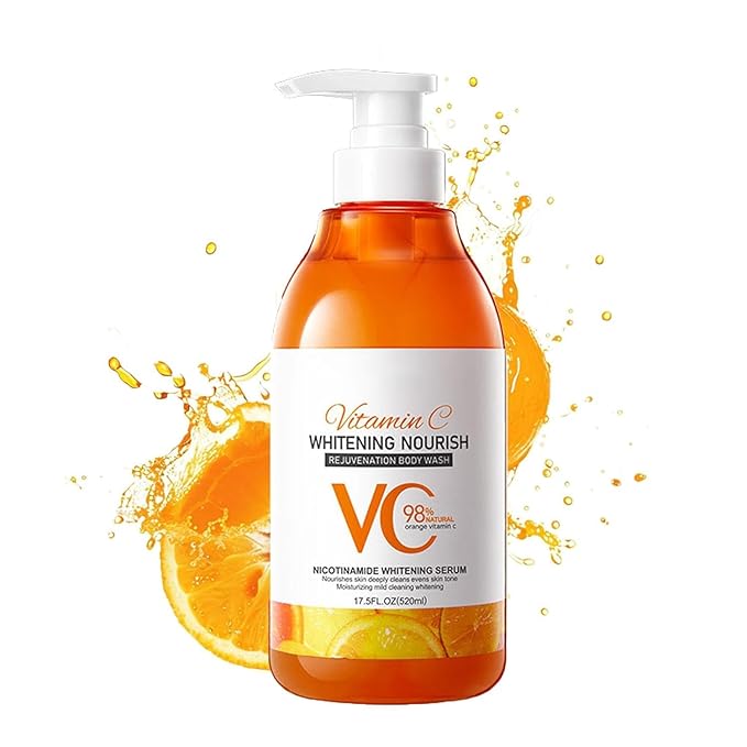 Vitamin C &amp Lemon Niacinamide Body WashNatural Vitamin C Nourish Rejuvenation Body WashDeep Cleansing &amp Nourishingfor all Skin Types (1PCS)