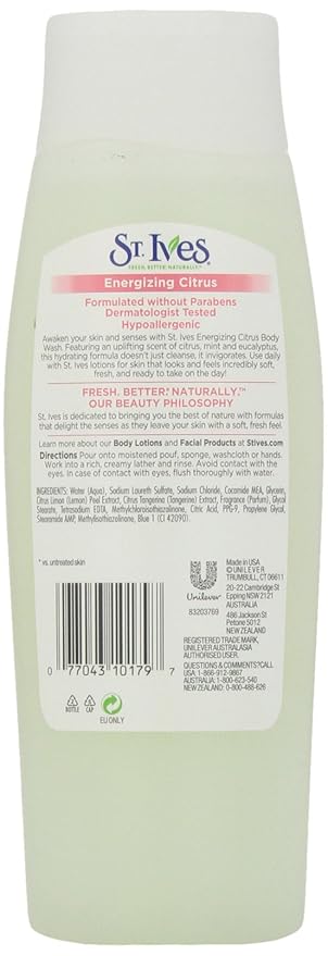St. Ives Moisturizing Body Wash Energizing Citrus 13.5 oz