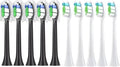 Brush Heads 10PCS Compatible for H X3/6/8/9 Series Toothbrush Vacuum Sealed Packaged Replacement Toothbrushes(10PCS-W2-white)