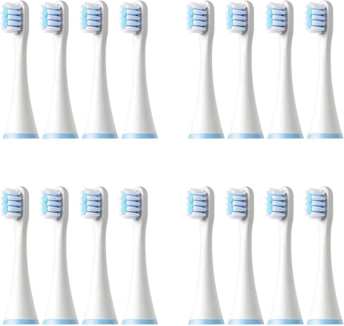 Replacement Toothbrush Heads Compatible for SOOCAS C1/MITU MES801/KAISHU/DR.BEI A7 Kids Electric Children Soft Nozzle(16PCS)