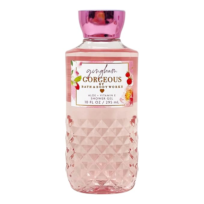 Bath &amp Body Works Gingham Gorgeous - Pack of Three - Shower Gel With Wild Jasmine Soap.