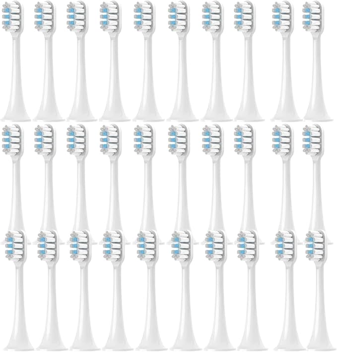 T300/T500/T500C/T700 Replacement Toothbrush Heads for Soft Bristle Brush(White-30pcs)