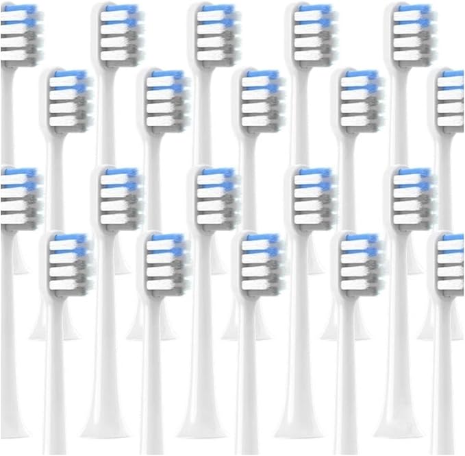 20/50PCS Compatible for Replacement C1 Sensitive Clean Whitening Brush Soft Bristle Sonic Electric Toothbrush Nozzles(20Sensitive)