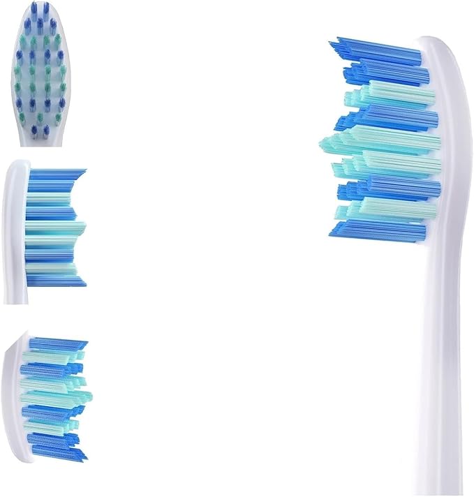 4 Pcs Replacement Brush HeadsCompatible for Electric Toothbrush Head Teeth Cleaner and Plaque Removal with Dust Cover(Black)