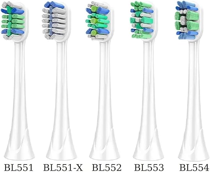 4 PCS Electric Toothbrush Replacement Head Tooth Brush HeadsCompatible for HX3/6/9 Series(BL551)