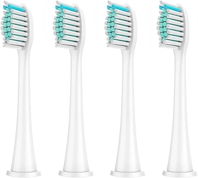 8Pcs Replacement Brush HeadsCompatibility for DiamondClean HX3/HX6/HX9 Series Electric Toothbrush HX6064(4Pcs White)