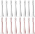 for T100 Replacement Brush Heads Sonic Toothbrush(6White 6Pink)
