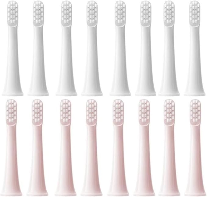 for T100 Replacement Brush Heads Sonic Toothbrush(6White 6Pink)