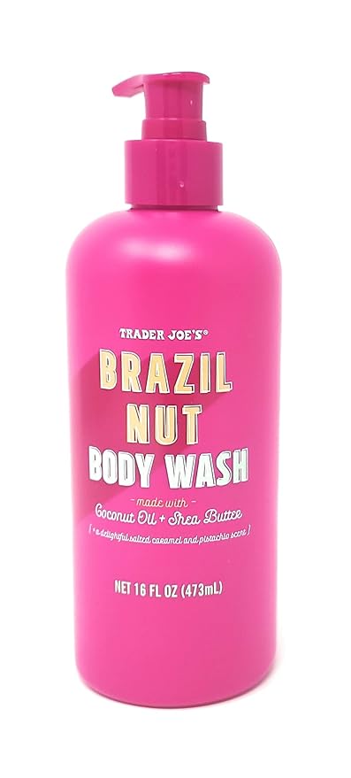 Trader Joe's Brazil Nut Body Wash Made with Coconut Oil + Shear Butter Net 16 Fl Oz (473 ml) - Pack of 1