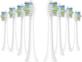 4pcs Replacement Brush HeadCompatible for PH Sonic Care Diamondclean Electric Toothbrush(8 White)