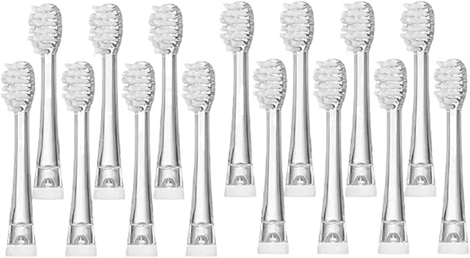15 Pcs SG-831 Soft Bristle Replaceable Brush HeadsCompatible for SG977/EK6/EK7/SG513 Toothbrush Head