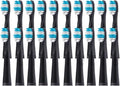 10/20PCS Electric Toothbrush HeadsCompatible for SEAGO SG899/SG507/SG610/SG659/SG917/E1/E2/E3 Vacuum Replacemen Brush Head(Black)