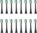 16pcs Toothbrush Head Compatible for SOUNESS Electric SN903/SNK01/SN601/SN801/ST903/ST901/ST905/ST802/SN-P1(16black Whitening)