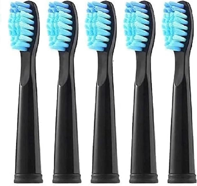 5 Pcs Replacement Brush HeadsCompatible for Fairywill FW-507/508/515/551/917/959/2011/D1/D3 Electric Toothbrush Bristle(5 Pcs White)