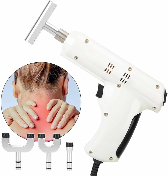 Electric Spine Chiropractor Chiropractic Adjusting Tool Massage Machine Portable Massager for Men Women Adjust Vertebration and Thoracic Scoliosis
