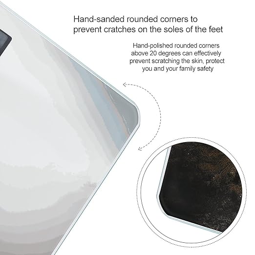 Landscape of Trees and Mountain Surrounded by Fog Smart Scale for Body Weight Accurate Bathroom Scale with LED Display Digital Weight Scales Weighing Machine High Precision Scales for Bath Home