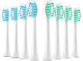 8Pack Replacement Toothbrush Heads Compatible with Phlps Soni Care Sonicare Brush HeadWhite(4 Green 4 Blue)