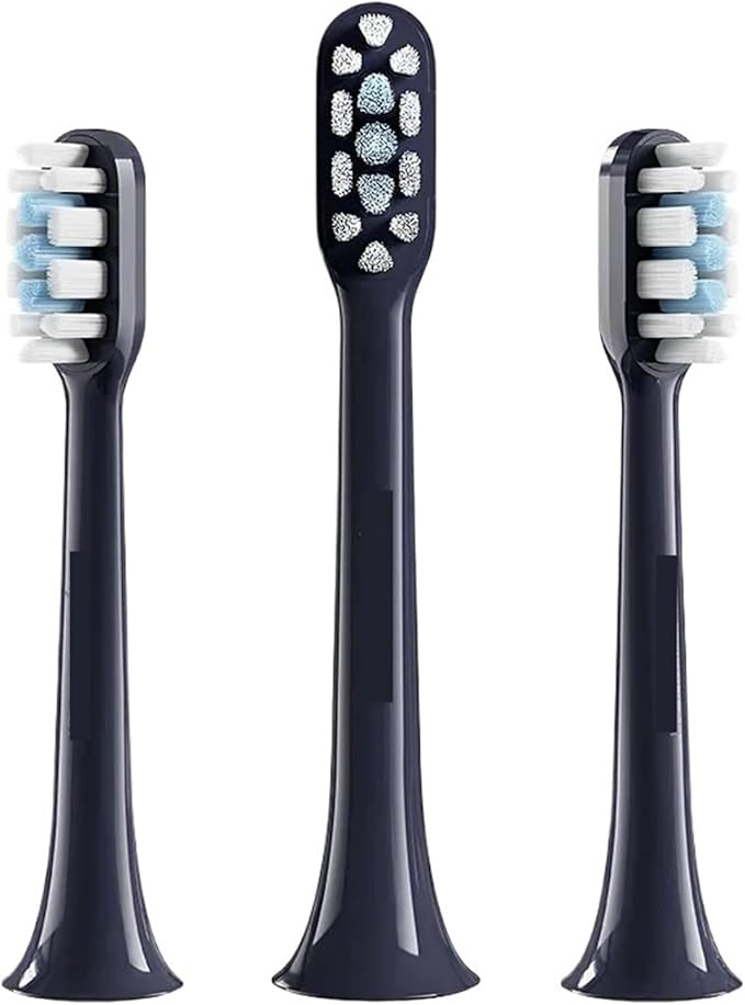 T301/T302 Sonic Smart Electric Toothbrush Heads Tooth Brush Replacement Head Tool Compatible for T301 T302 Soft(Black)