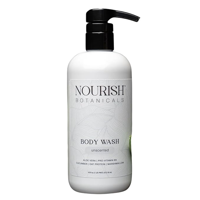Rustic Strength Nourish Botanicals Aloe Vera Body Wash Unscented 16 oz