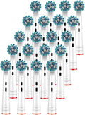 Compatible For Oral B EB50-P Multi-Angle Deep Cleaning Type Replacement Toothbrush Heads Soft Bristle(50-P 20PCS)