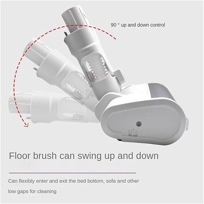 Compatible with Xiaomi K10/G10 1C and Dreamy V8/V9B/V9P/V11/G9. Electric Floor Brush Head with Built-in Light