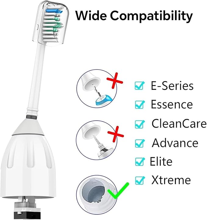 Compatible for Replacement Toothbrush Heads Compatible Screw-on E Series Electric Brush